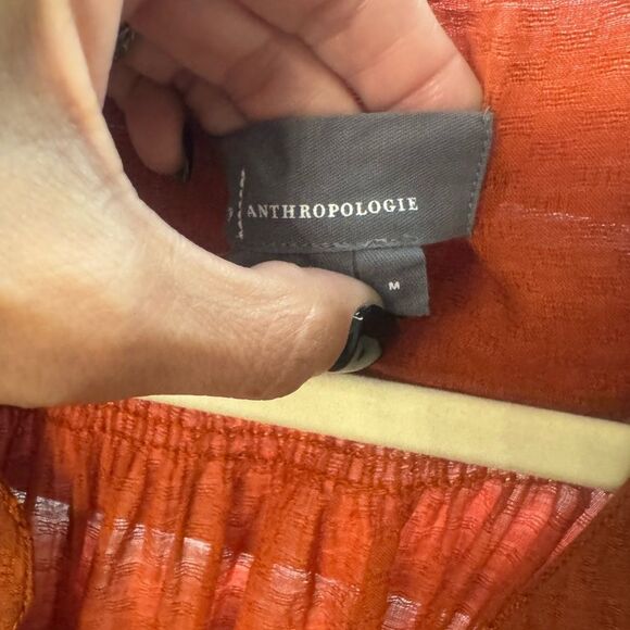 Women's Rust Anthropologie Top - Picture 5 of 8